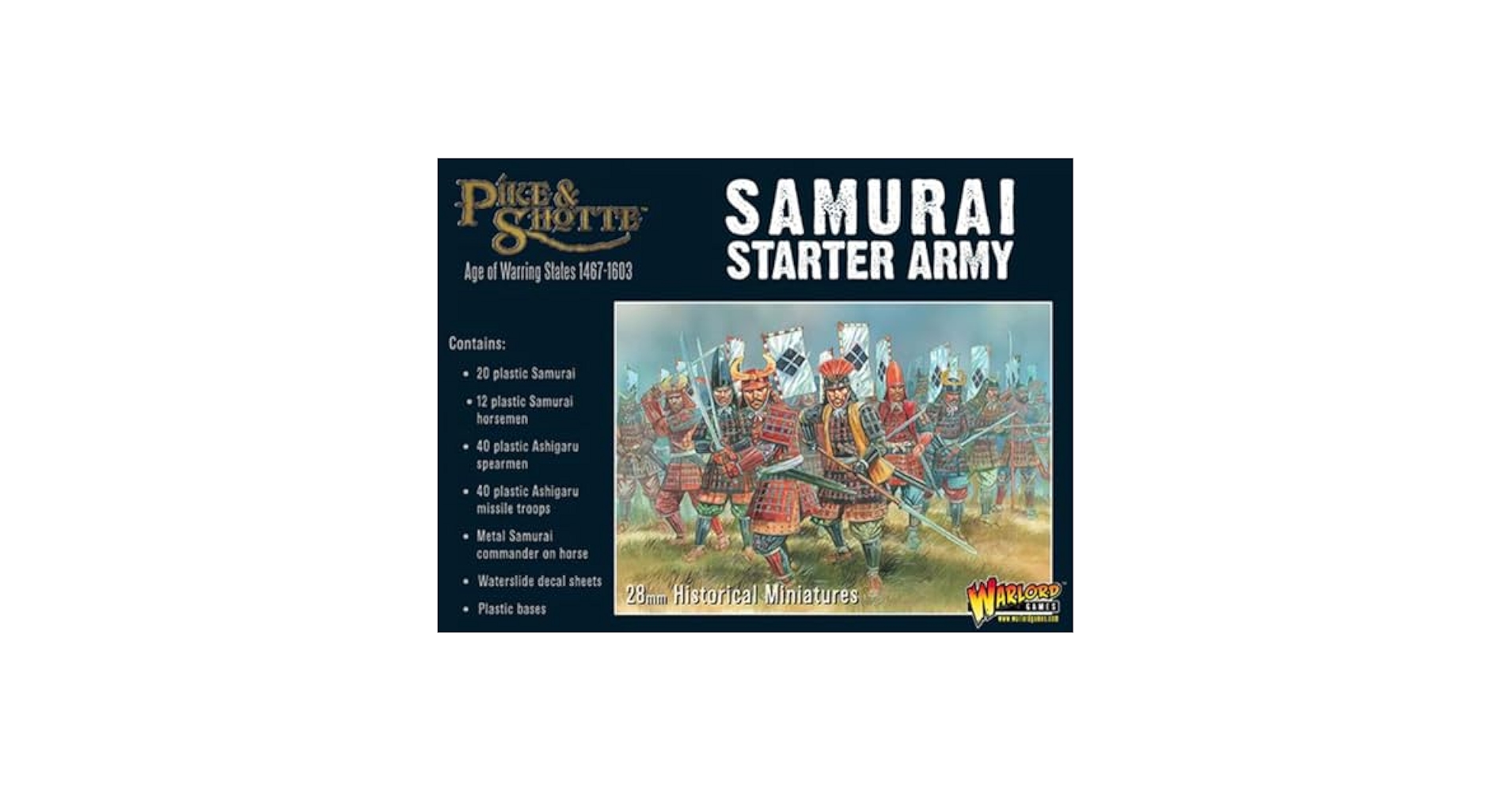 SAMOURAI - Pike &amp; Shotte(パイク&amp;ショット) Samurai Starter Army(サムライスターターアーミー) プラモデル Warlord Games(ウォーロードゲームズ) Amazon.com: Pike & Shotte Warlord Games, Samurai Starter